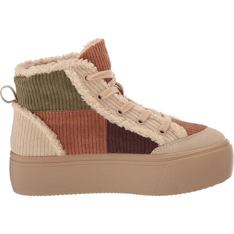 Rocket Dog Jr Flair Sneaker, Little Kid 1 Unisex, Patchwork Cotton Flatform