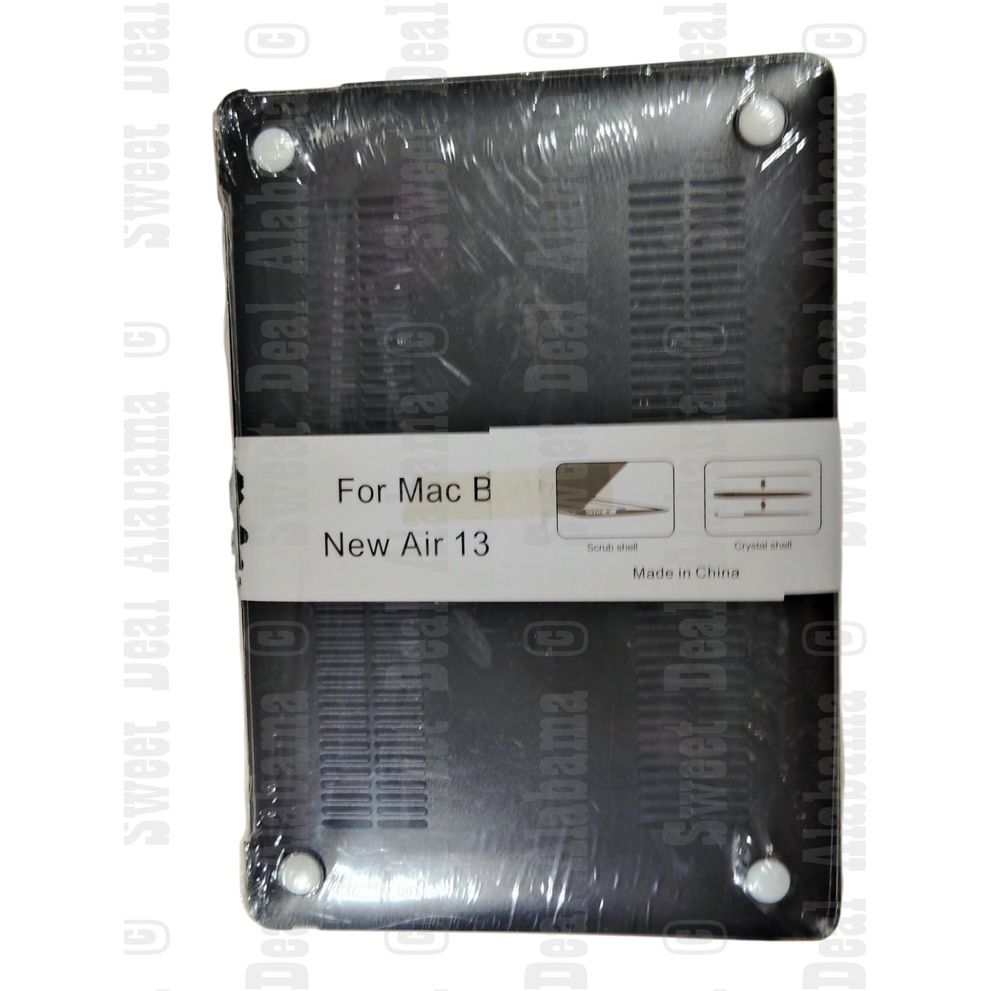 Hard Shell For MacBook Air 13" A2179 / A1932 w/Keyboard Cover, Black/Gray Marble