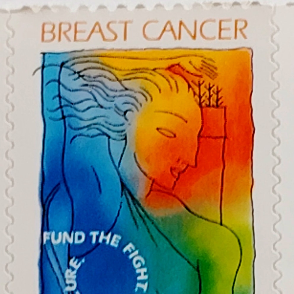 Block of 4 – 1998 USA 32¢ Breast Cancer Research MNH Scott B1 Semipostal