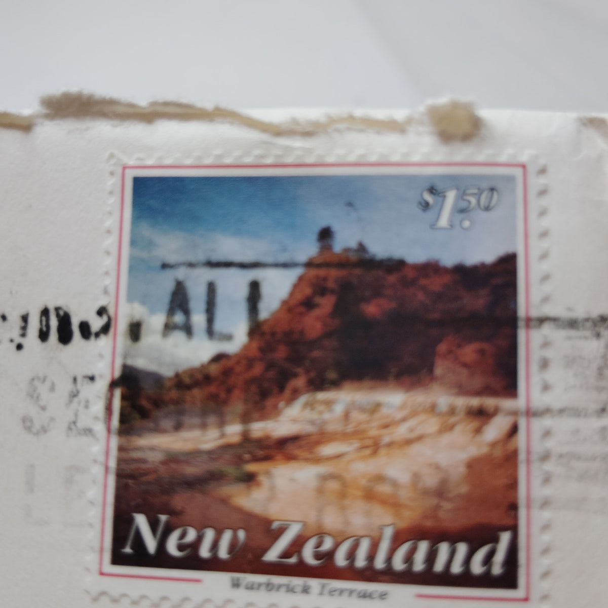 1993 New Zealand $1.50 Warbrick Terrace Cover to USA Fastpost Postmark