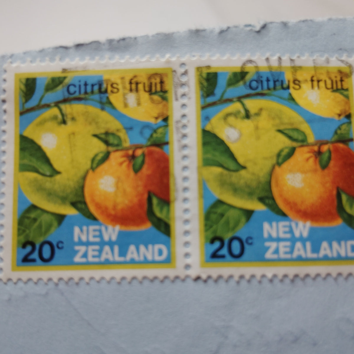 1985 New Zealand Aerogramme Croxley 20c Citrus Stamps Paraparaumu Cover