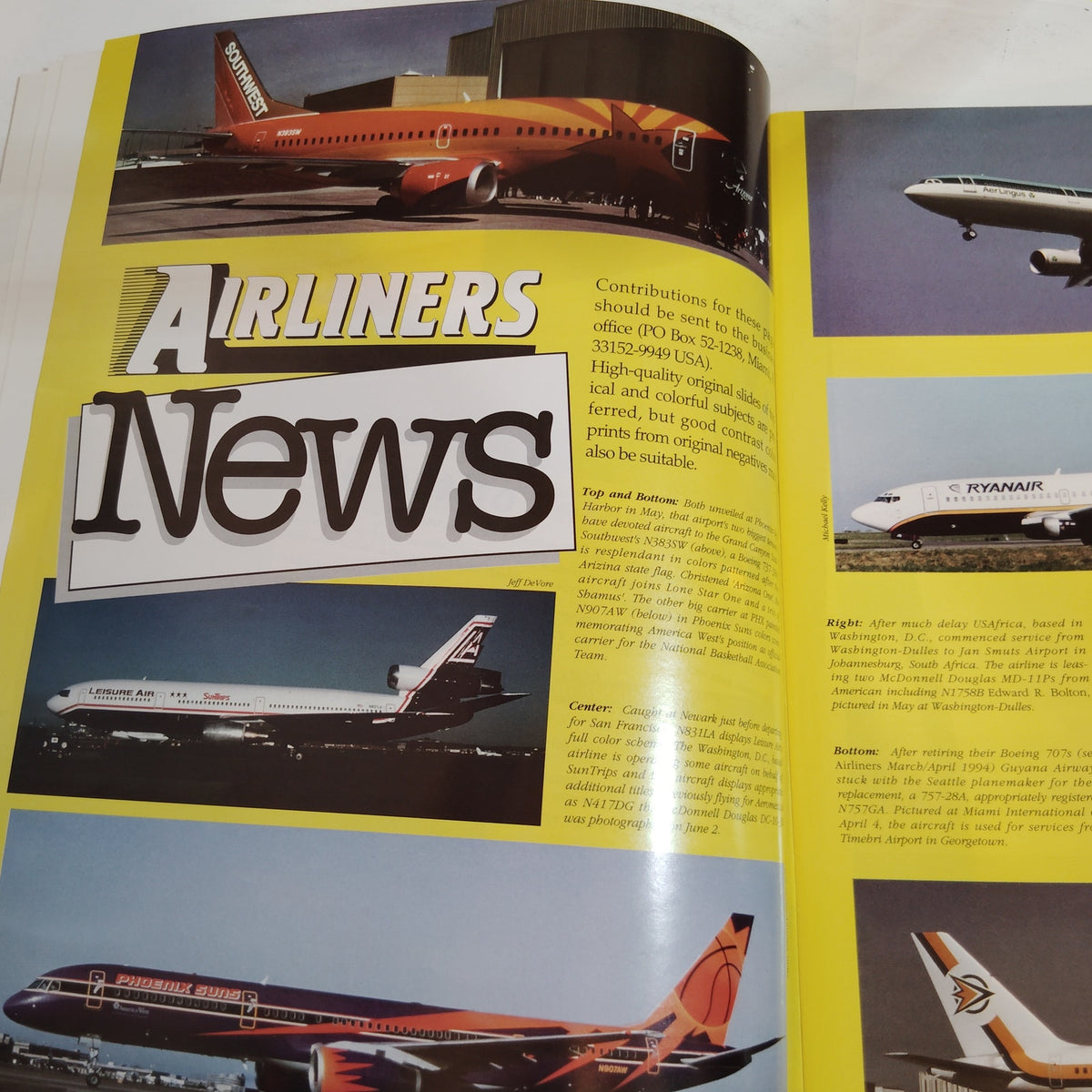 Airliners Magazine Jul/Aug 1994 World Transport Press Vintage Aviation Issue