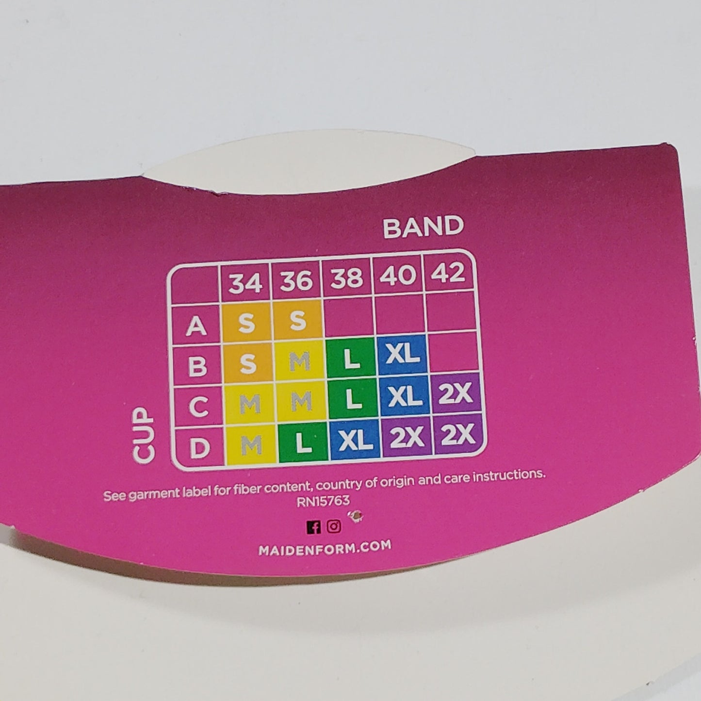 Maidenform Pure Comfort Cropped Cami Bra – Medium Pink – Size XL – Wireless