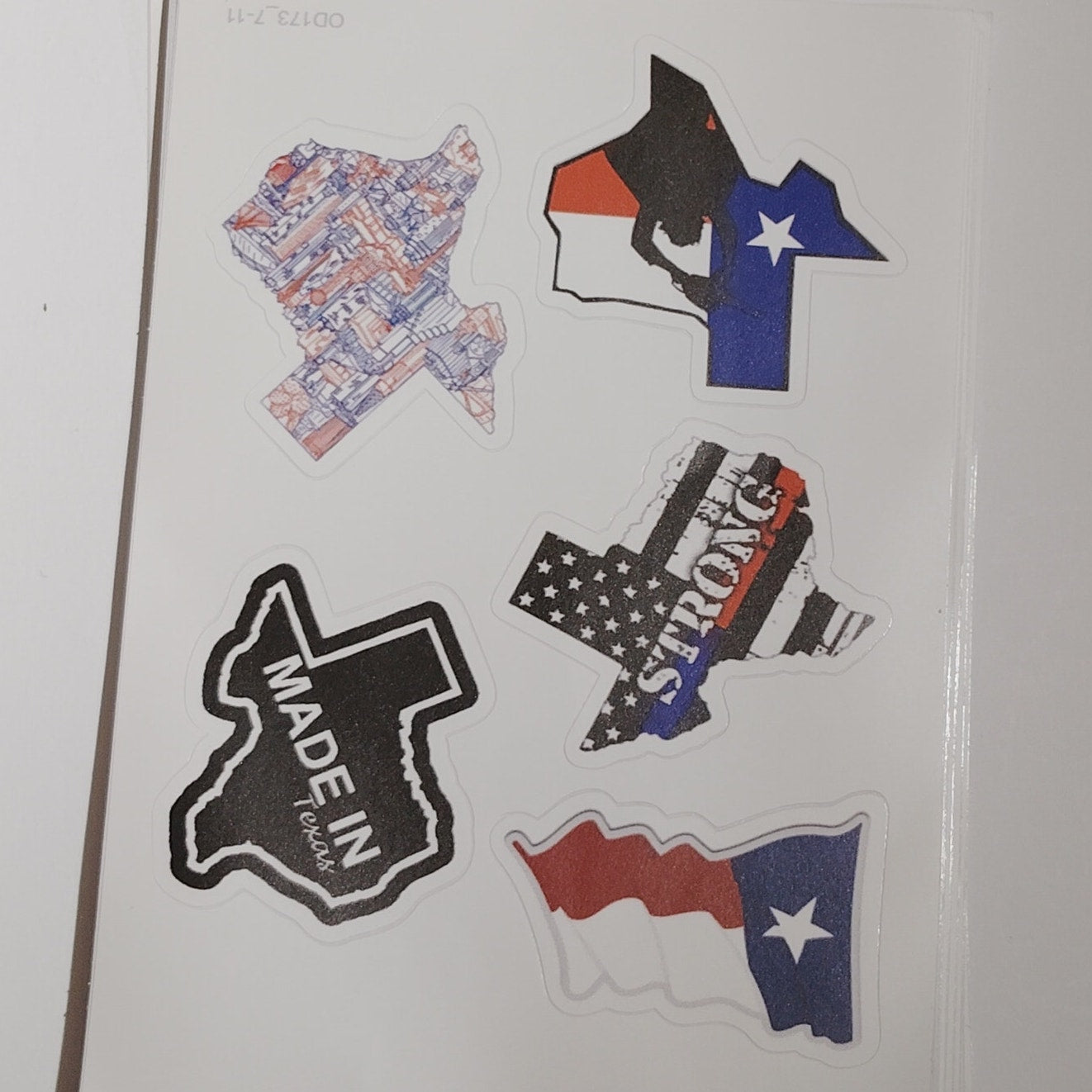 Texas Stickers 56‑Pc Waterproof Vinyl Decal Pack for Travel & Accessories