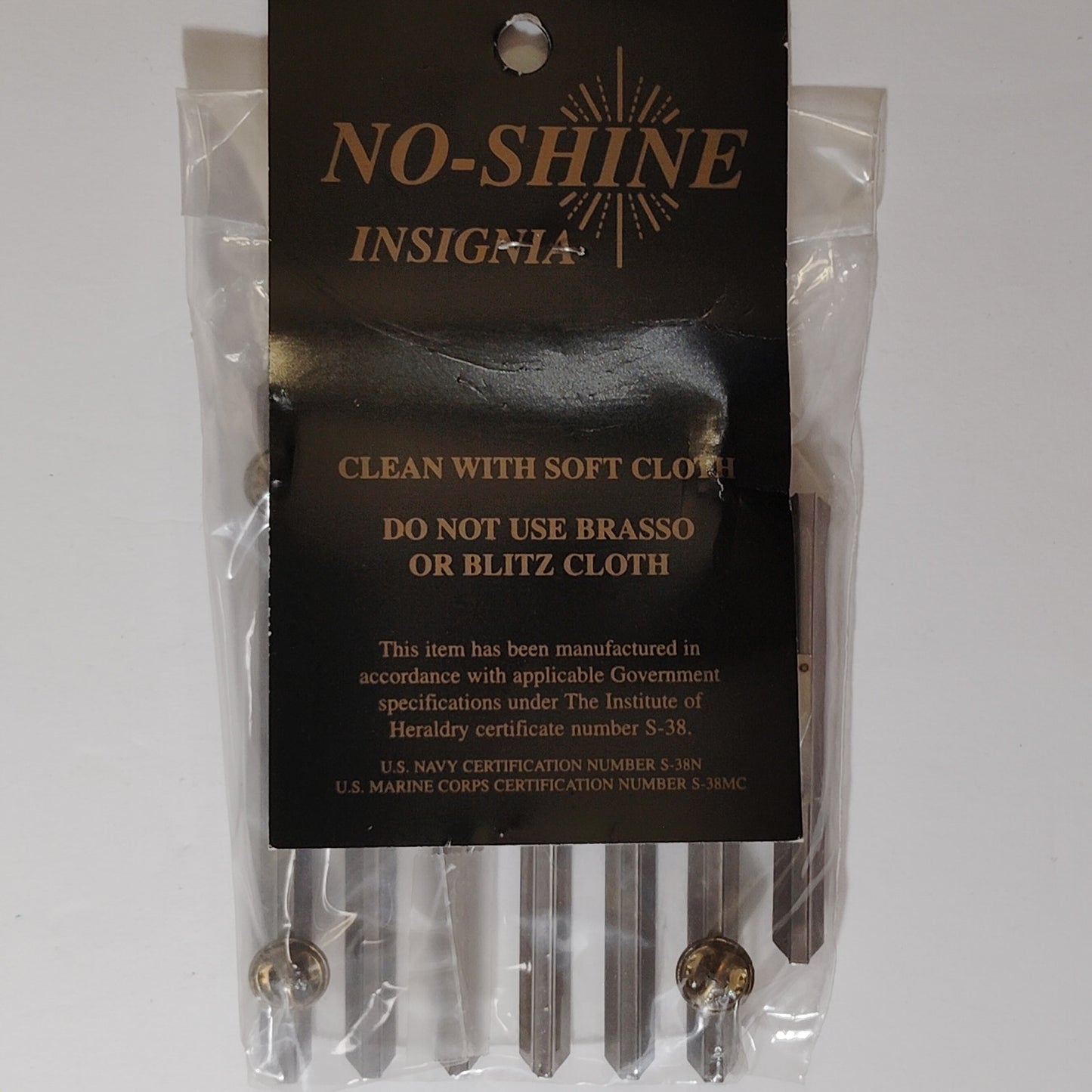 Mounting Rack Bar - 20 Ribbons (Centered w/  1/8" Gap)  No-Shine Insignia