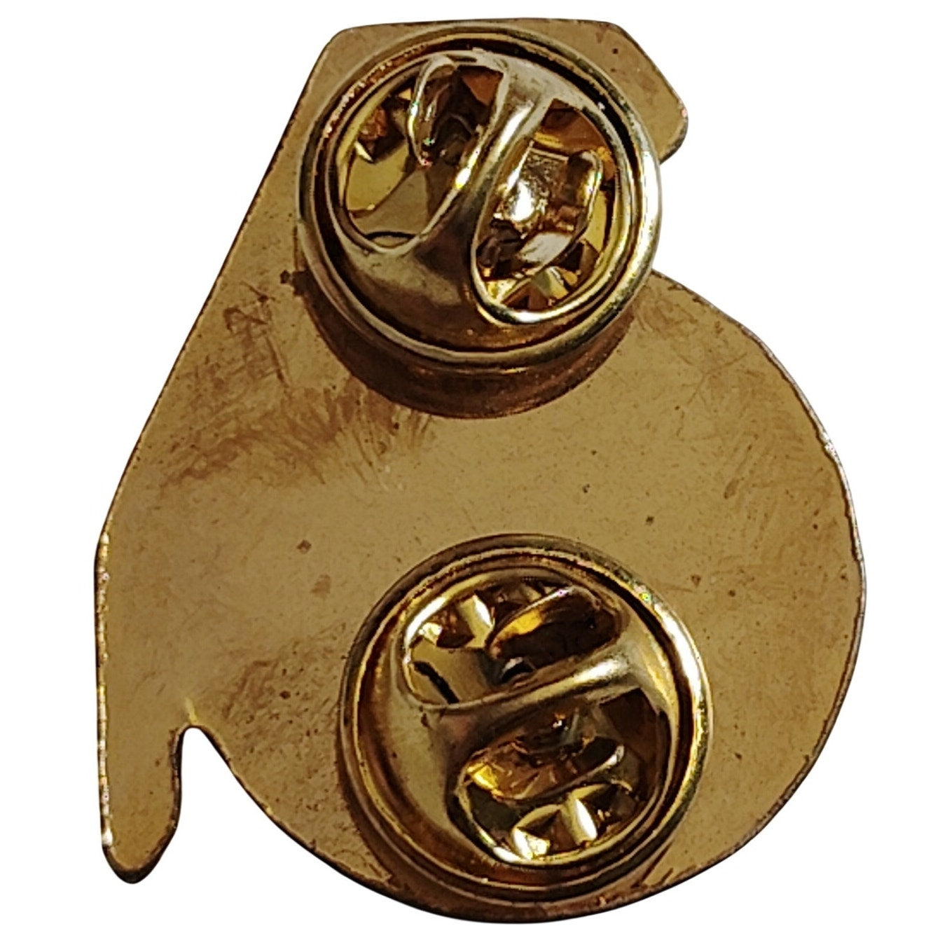 Novelty Hat Lapel Pin - Baseball Frag Grenade  1‑1/8" × 1", Matte Finish