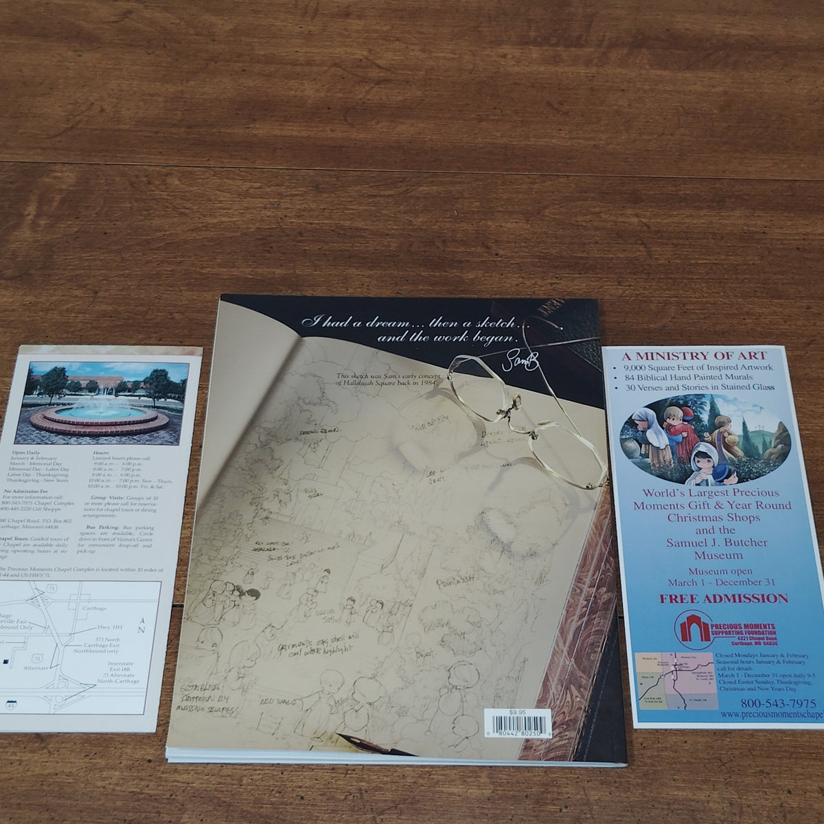 Precious Moments Chapel Keepsake 2010 Memory Book & Ephemera Lot Carthage MO