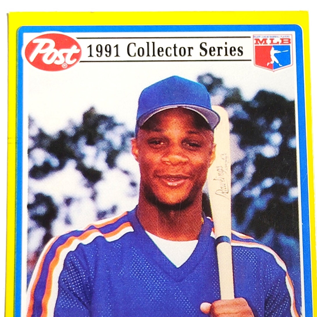 1991 Post Collector Series Darryl Strawberry #7 New York Mets OF Ball Card NM