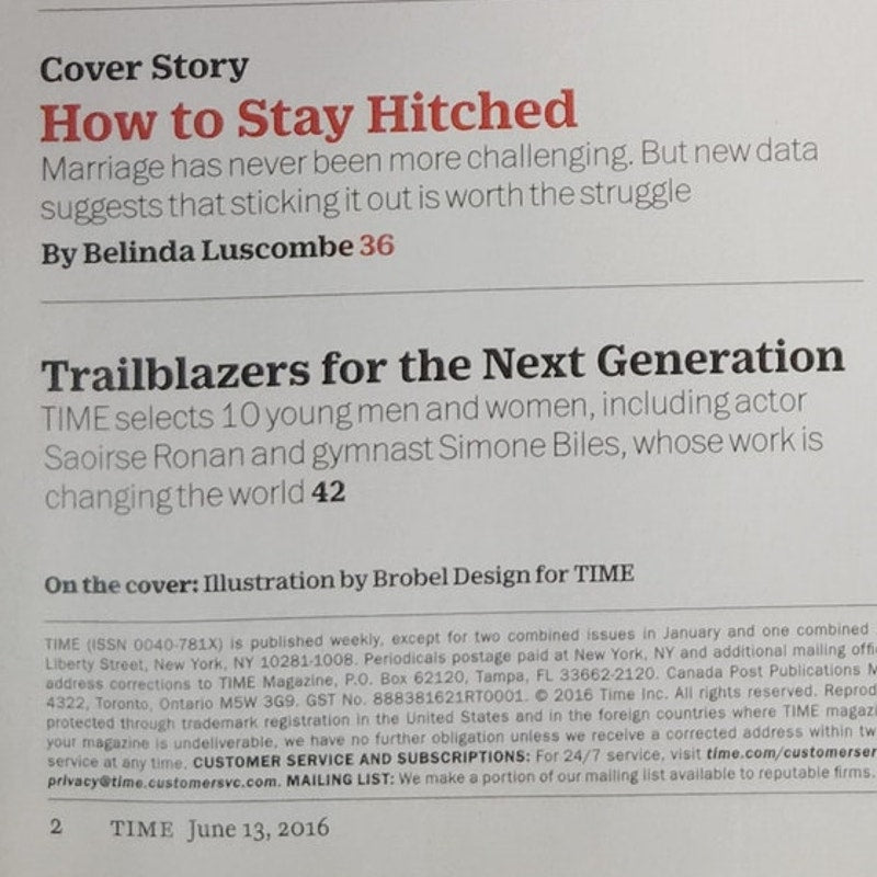 Time Magazine June 13 2016 How to Stay Married, O.J. Simpson, Paul Simon