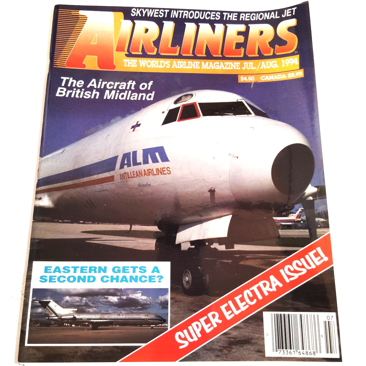 Airliners Magazine Jul/Aug 1994 World Transport Press Vintage Aviation Issue