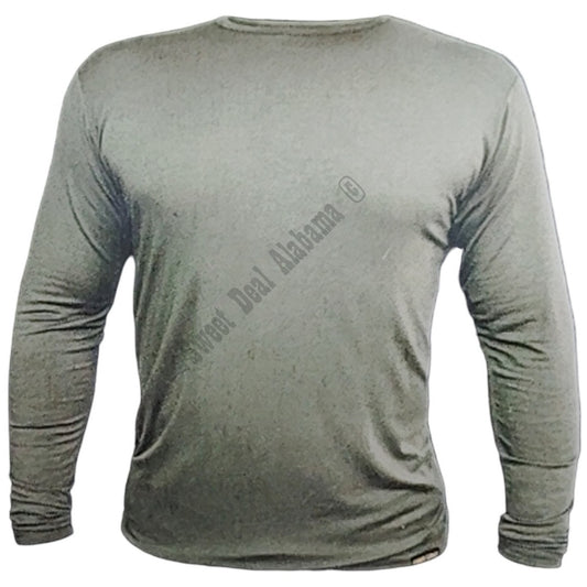 Firm Grip Long-Sleeve Medium (Slim Fit) Gray Base Layer Shirt, For Hunting/Work