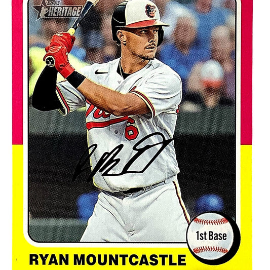 2024 Topps Heritage - Ryan Mountcastle, Orioles 1B, Card #338, NM+