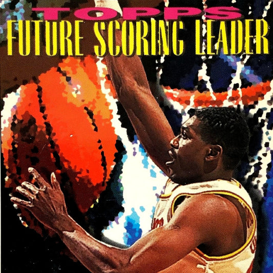 Hakeem Olajuwon, Rockets, 1994 Topps "Future Scoring Leader" NBA Card 385, EXC