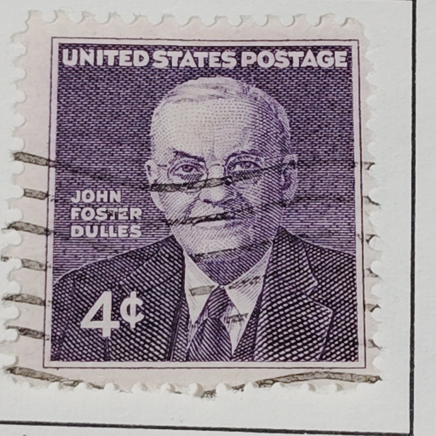 1960 Scott #1172 – 4¢ John Foster Dulles Memorial – Canceled