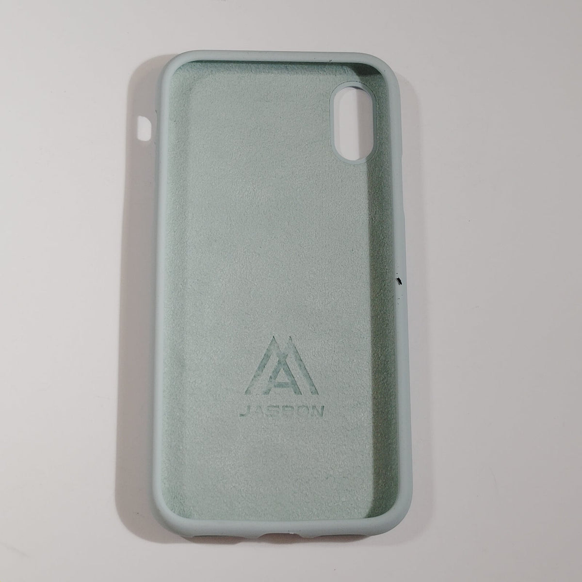 JASBON Mint Green Liquid Silicone Case For iPhone X/XS w/ Screen Protector