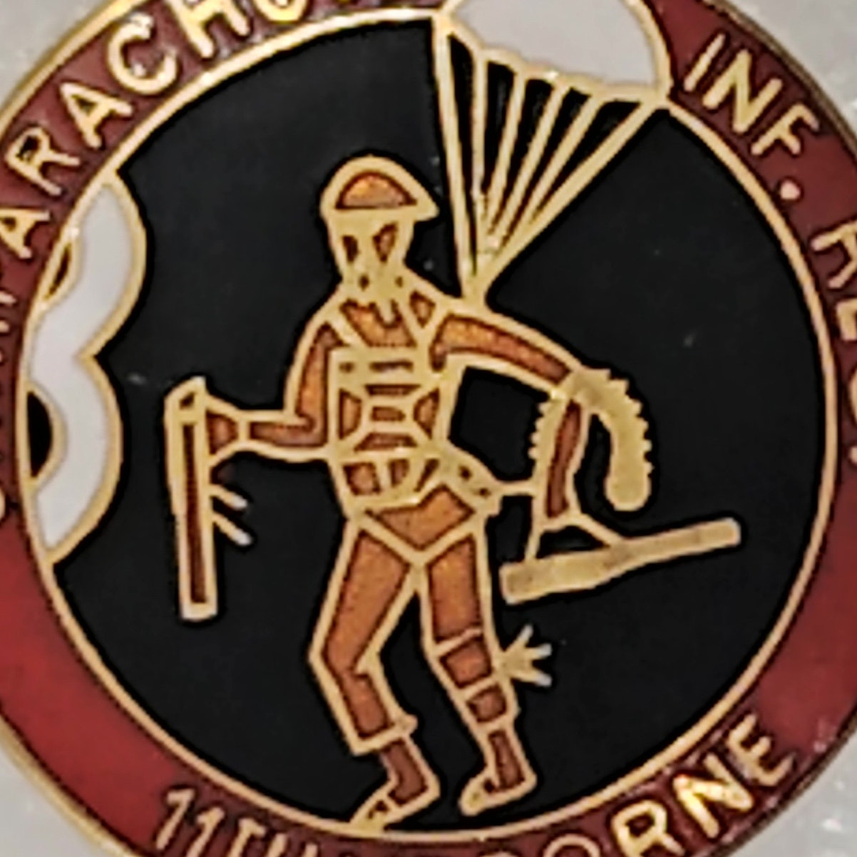 U.S. Army 511th Parachute Infantry Regiment – 11th Airborne Division Novelty Pin