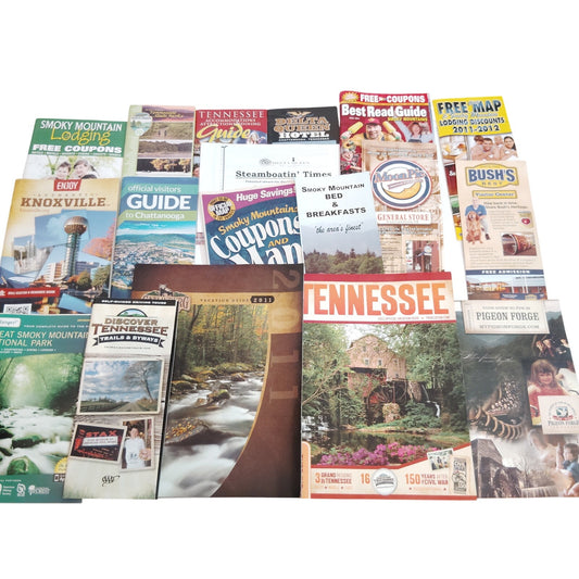 Tennessee Travel Guide & Ephemera Lot (2011) - Delta Queen, Smoky Mountains 3 lb