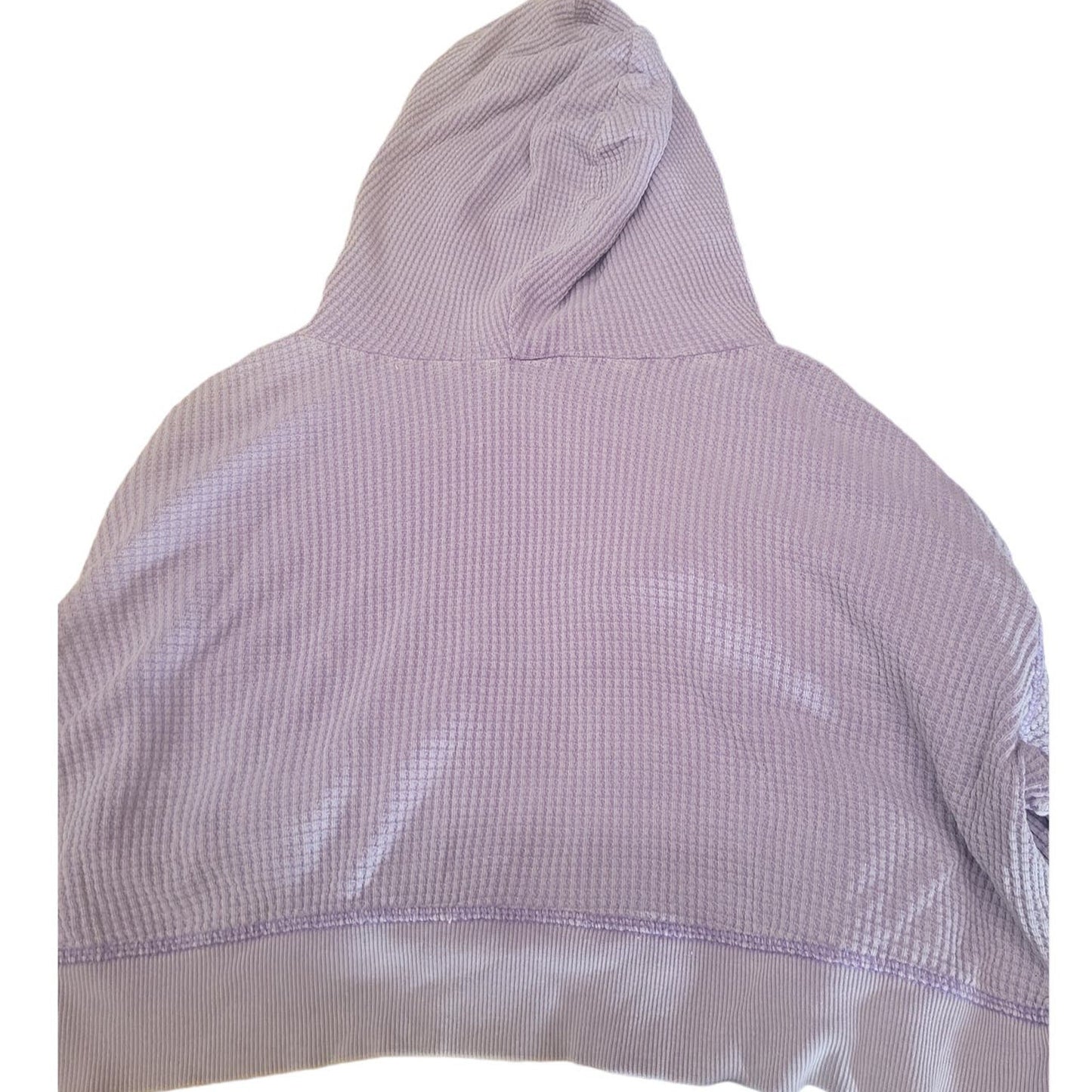 Wild Fable Waffle Knit Cropped Hoodie – Purple, Women’s Size Large