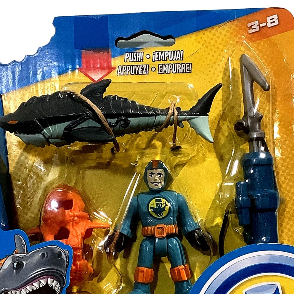 Fisher-Price Imaginext Reef Diver Ages 3+, Diver,  Scuba Gear & Harpoon Launcher