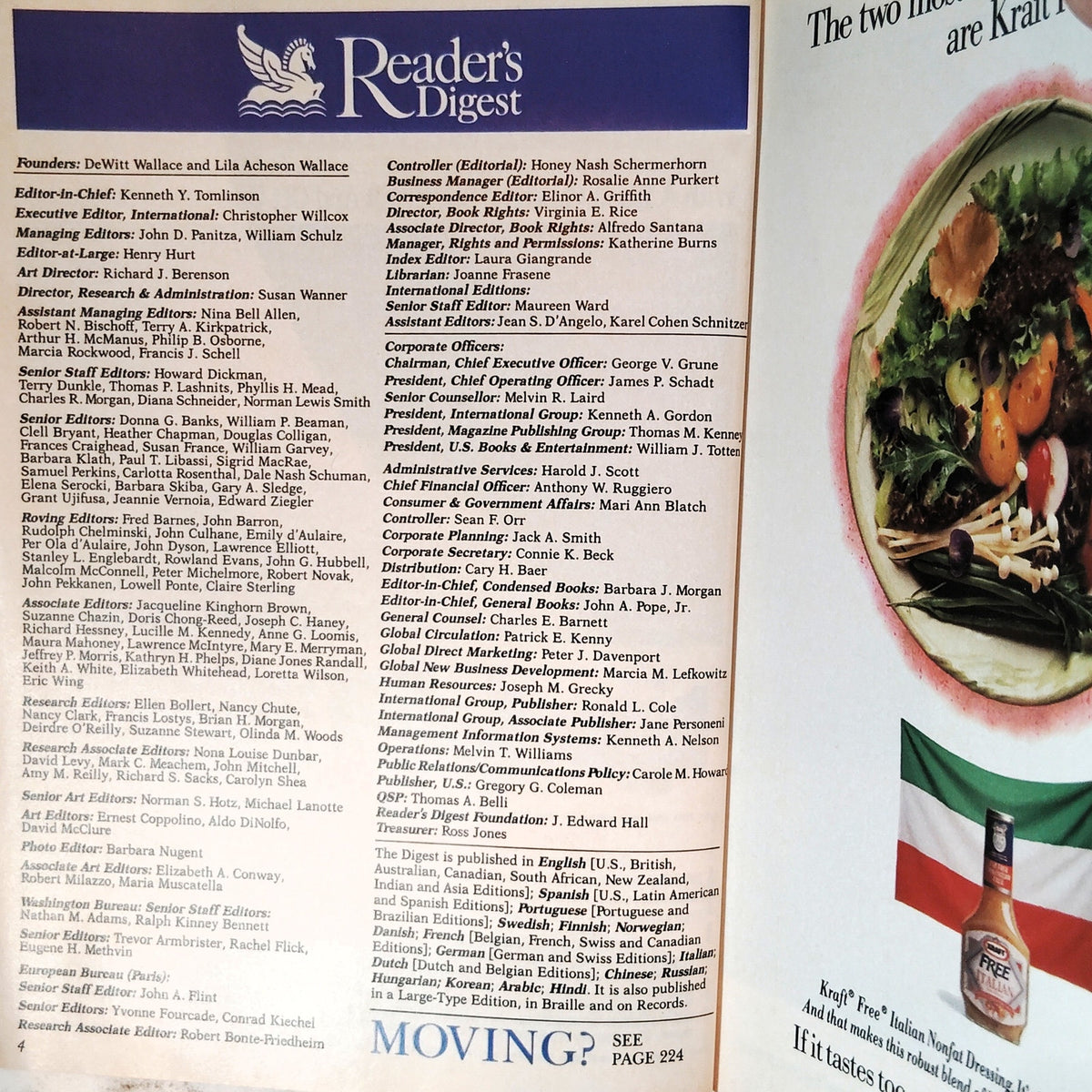 Reader's Digest April 1992 Vintage Magazine - Dr. Seuss, Time to Rein in the IRS