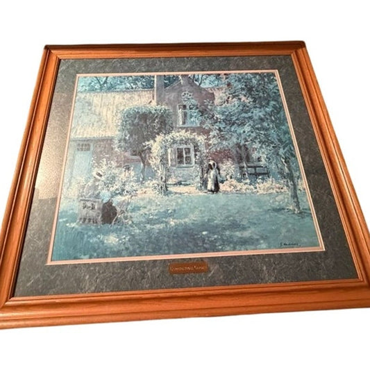 Gari Melchers 39" × 34‐1/4" - 'Unpretentious Garden' Framed Art Print