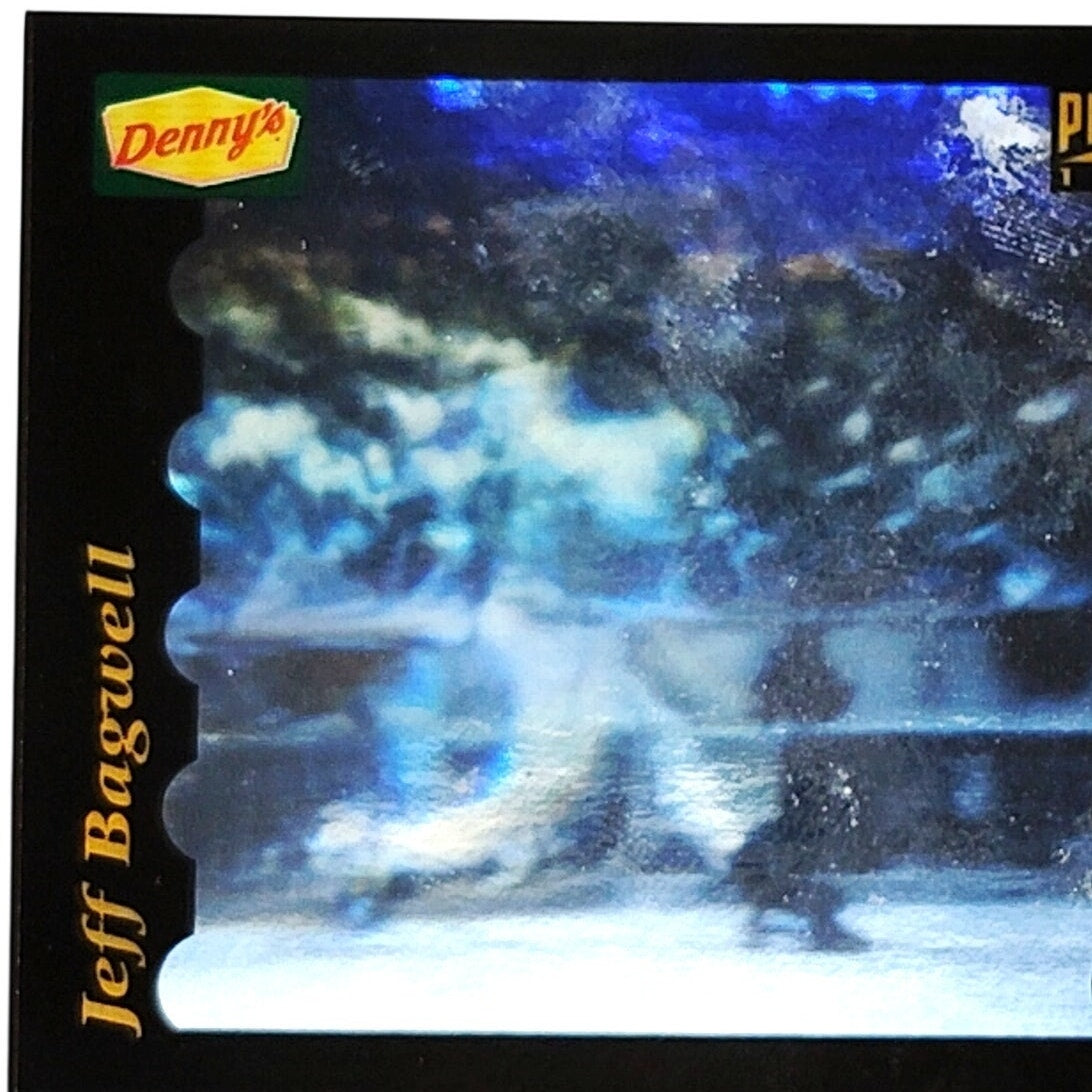 1996 Denny’s Pinnacle Holograms Jeff Bagwell Card #6 Houston Astros 1B VG/EX