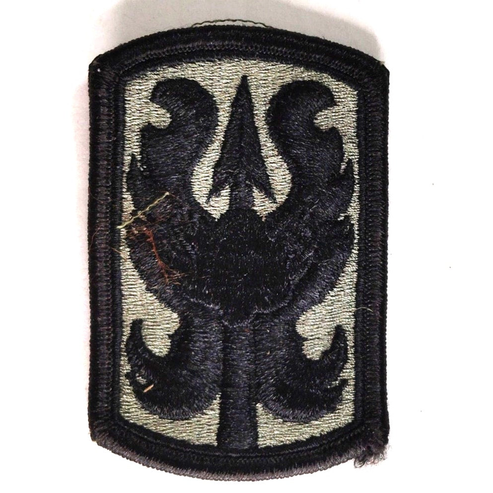 US Army 199th Infantry Brigade Patch Subdued 3" × 2" Hook‑Back