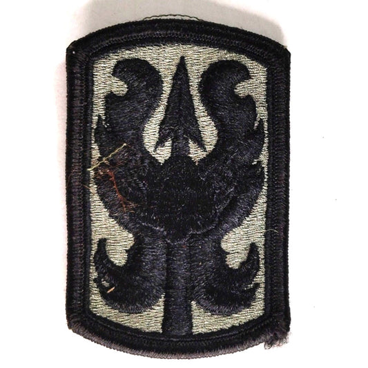 US Army 199th Infantry Brigade Patch Subdued 3" × 2" Hook‑Back