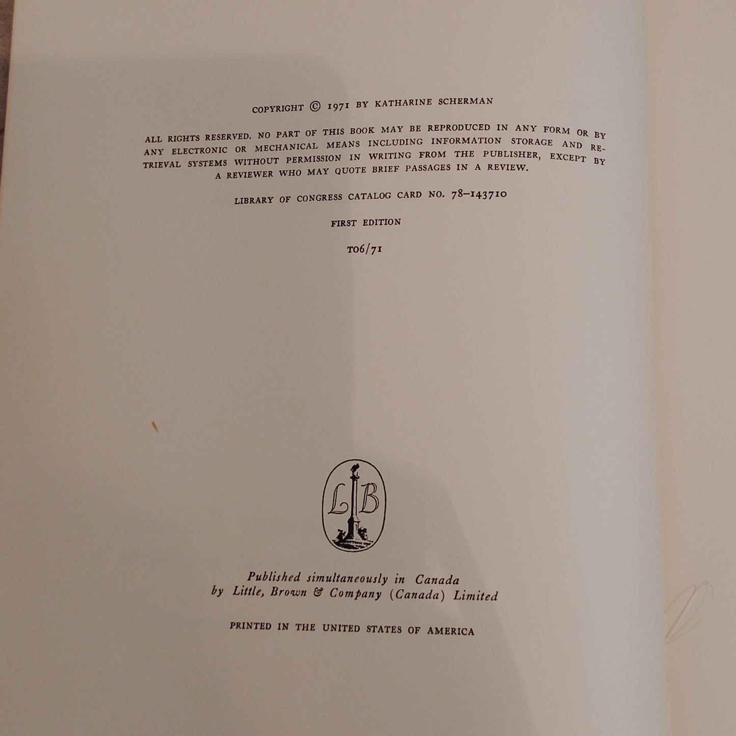 Two Islands: Grand Manan and Sanibel Hardcover 1971 First Edition No Dust Jacket