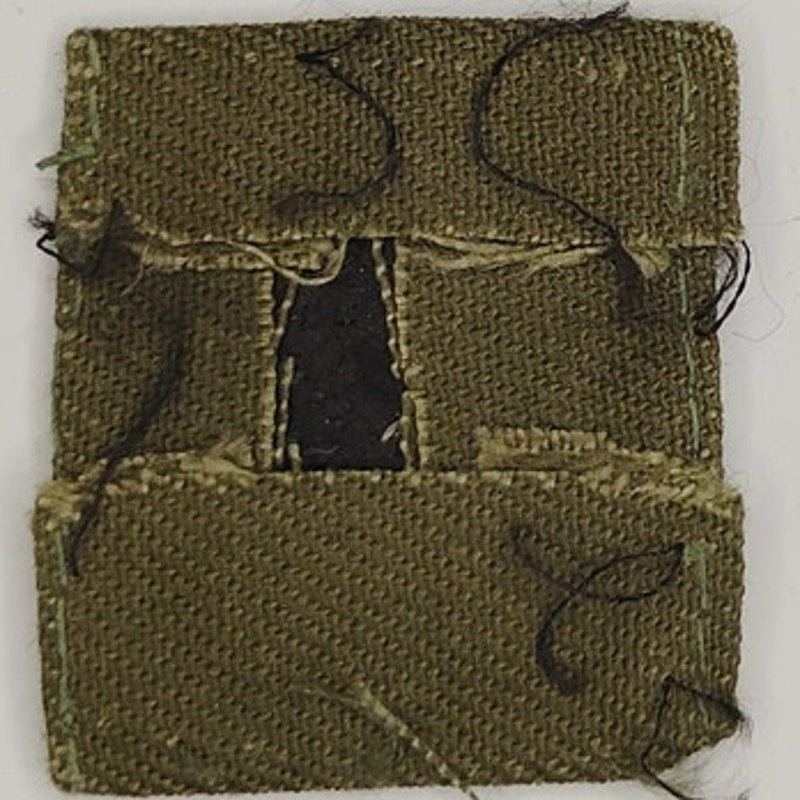 US Army LTC O‑5 Subdued OD Green Rank Patch Black on ODG Twill – TE Sew‑On