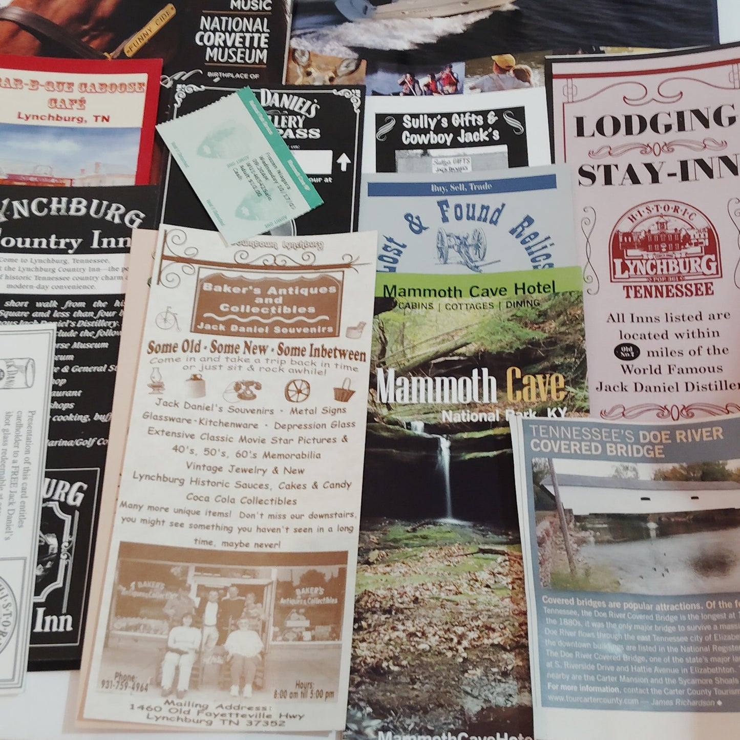 2007 KY TN Travel Ephemera Lot - Kentucky & Tennessee Guides & Brochures