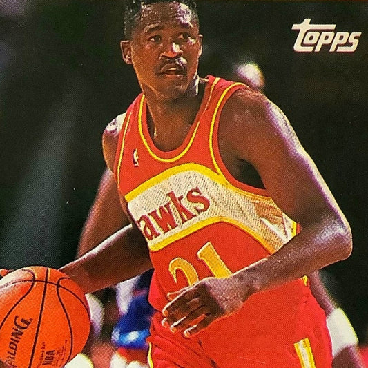 Dominique Wilkins, Atlanta Hawks, 1992 Topps Collector's Card 35, EXC