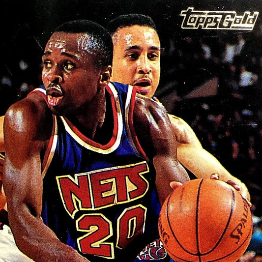 Rumeal Robinson, New Jersey Nets, 1993 Topps GOLD Insert Collector Card 137, EXC