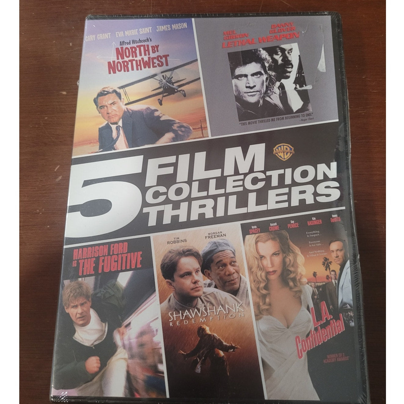 5 Thrillers -North by Northwest Lethal Weapon Fugitive Shawshank LA Confidential