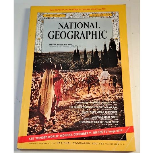 National Geographic Magazine December 1967 | Mars, Chesapeake Bay & Holy Land