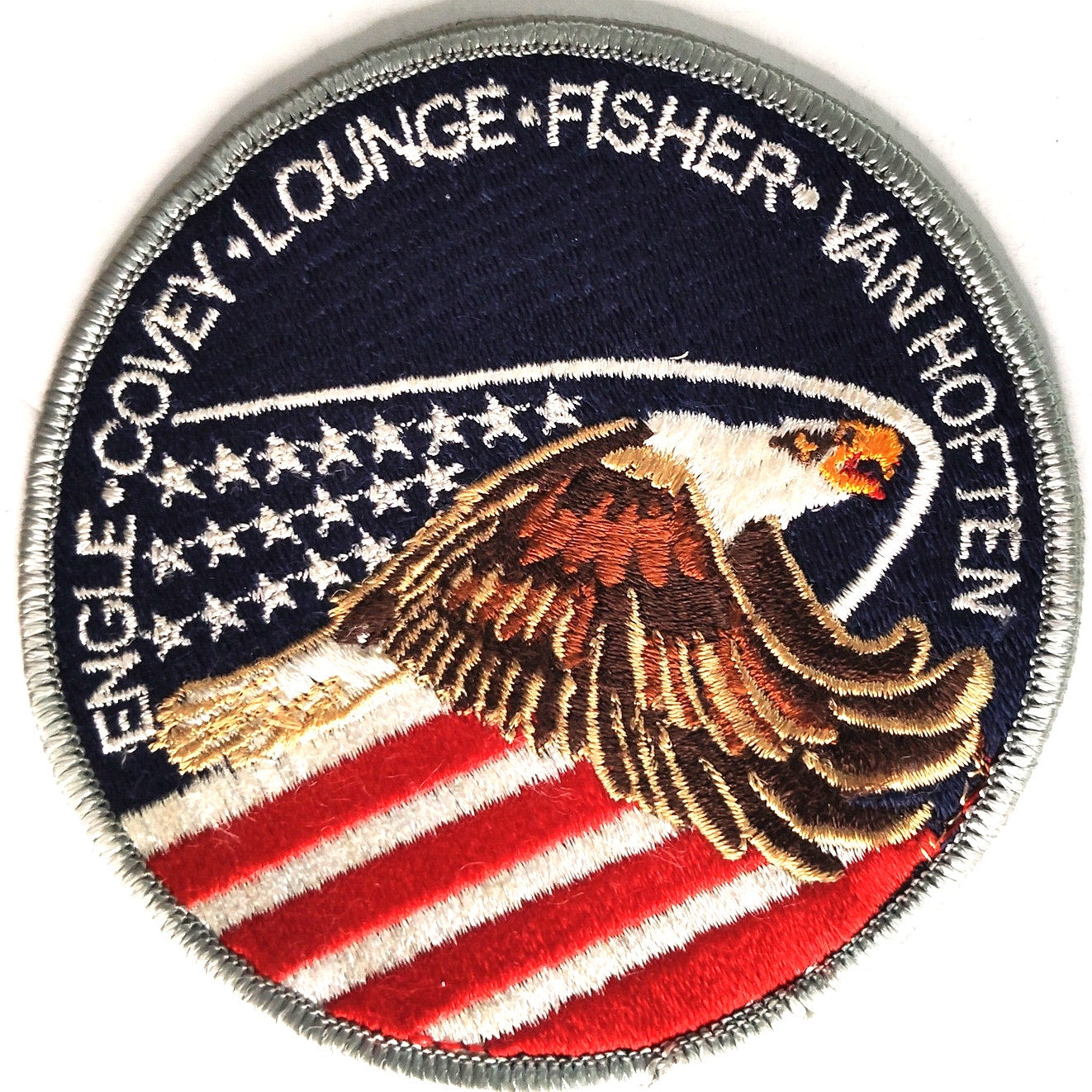 NASA STS‑51‑I Mission Patch Discovery Crew Eagle 3‑7/8" Sew‑On, Embroidered