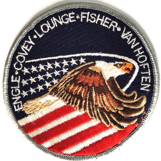 NASA STS‑51‑I Mission Patch Discovery Crew Eagle 3‑7/8" Sew‑On, Embroidered