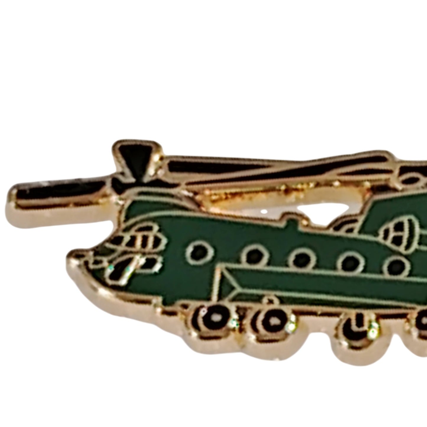 CH-47 Chinook Hat Lapel Brooch Pin - Heavy Lift Helicopter 1-1/4"W x 1/2"H