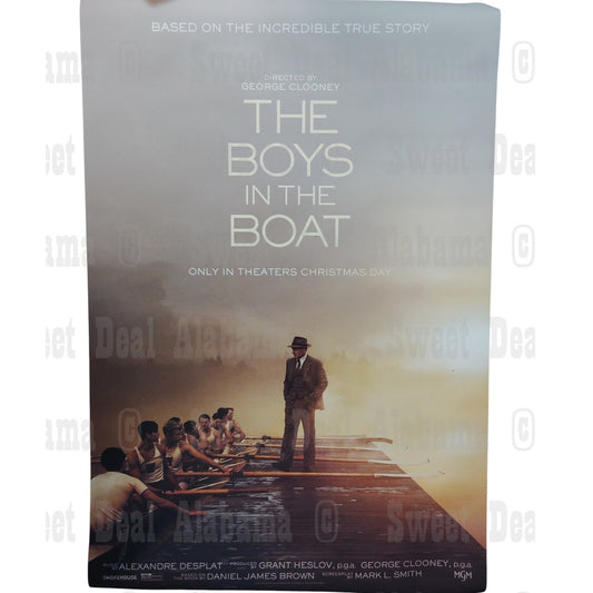 The Boys in the Boat – 16” x 24” Canvas Print of Movie Poster – Unframed