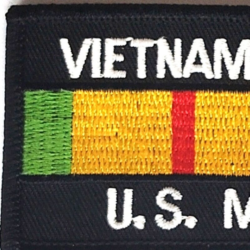 Vietnam Veteran USMC Patch Service Ribbon U.S. Marines 3-7/8" x 2" Collectible