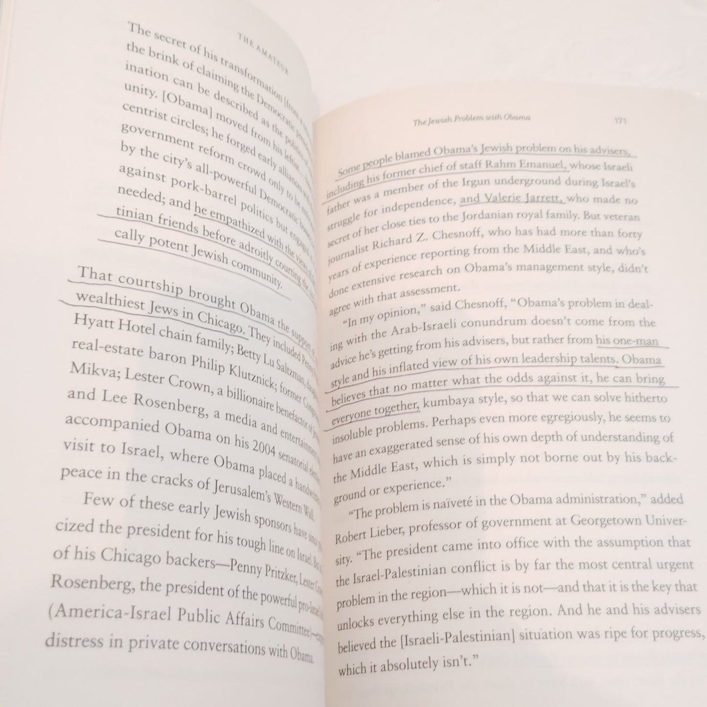 The Amateur, Barak Obama in WH, Hardcover 2012, Good Condition with Dust Jacket