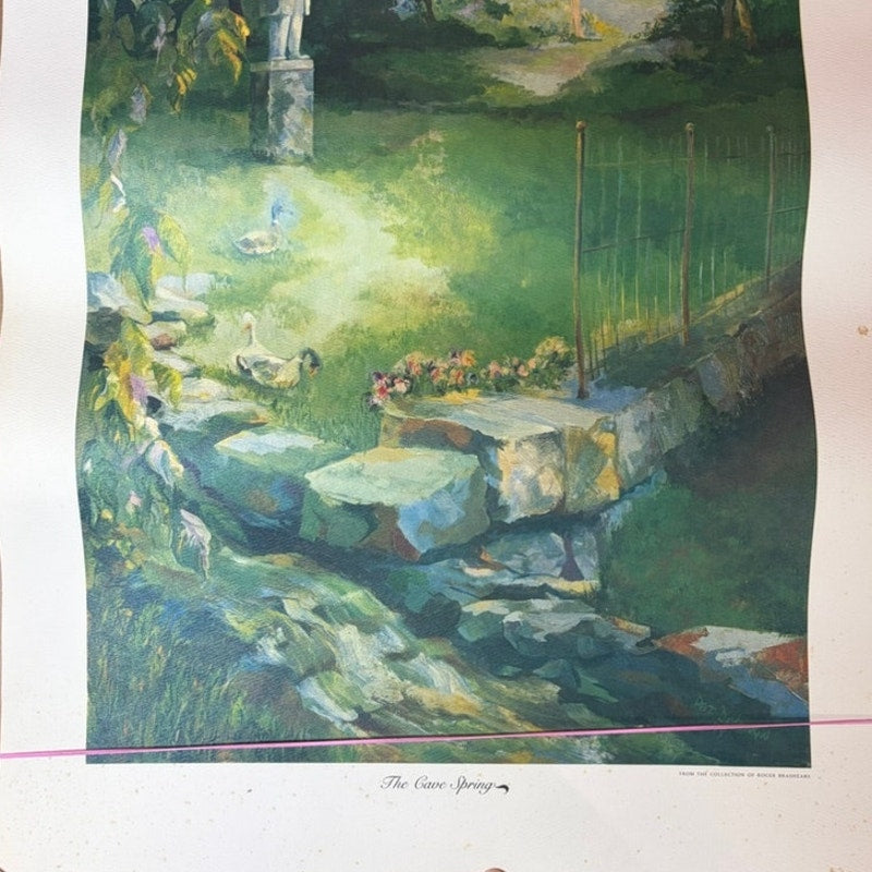 VTG Pat Daugherty “The Green Spring” Print, Roger Brashears Collection 25x17.5
