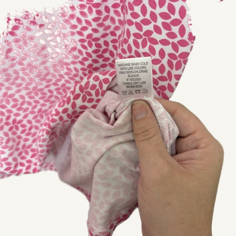 Appleseed's TQC Shop Pink Leaf Print Top XL & Solid Cardigan L 2-Piece Set