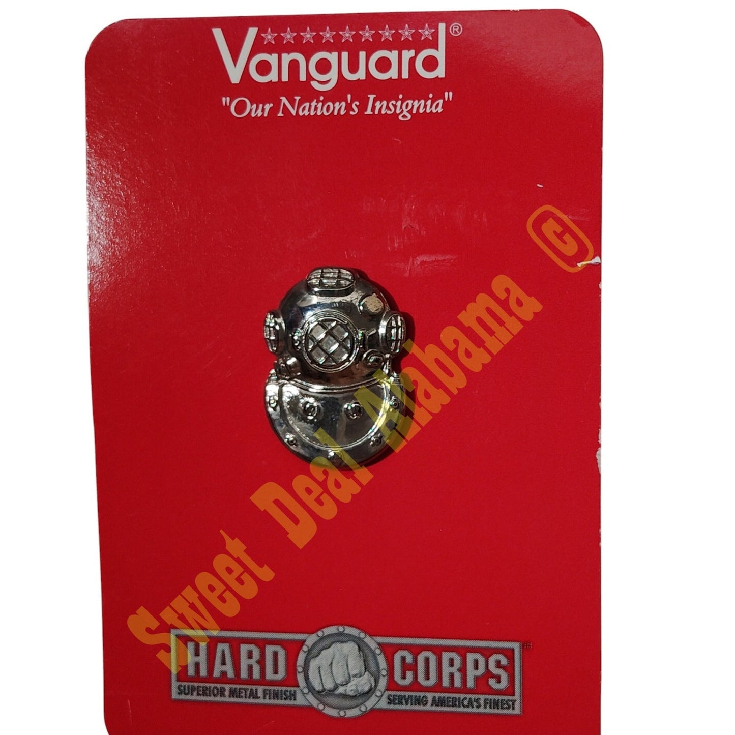 Vanguard Badge Pin: Diver Second Class - Mirror Finish, 1"H x 3/4"W