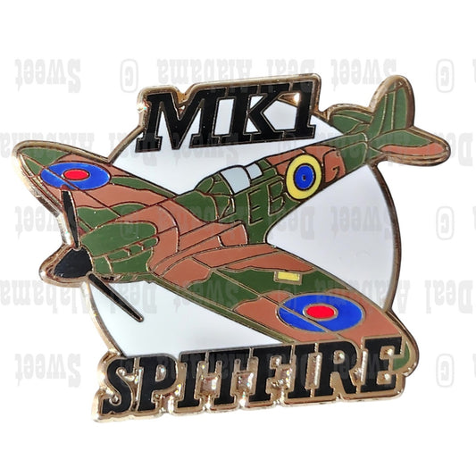 Spitfire MK1 Aircraft, Collector's Hat, Lapel, Brooch Pin 1-1/4"W x1"H