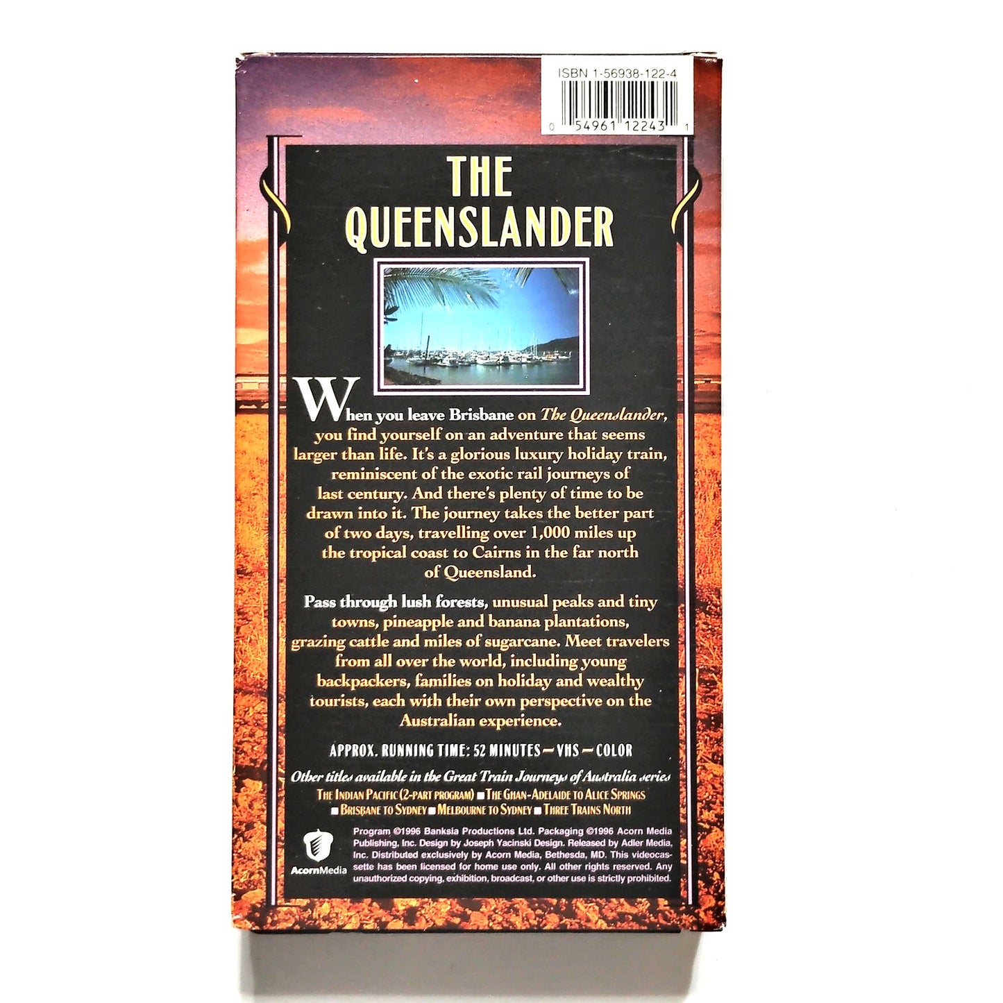 Great Train Journeys of Australia 5‑Tape VHS Boxed Set 1997 Travel Documentary