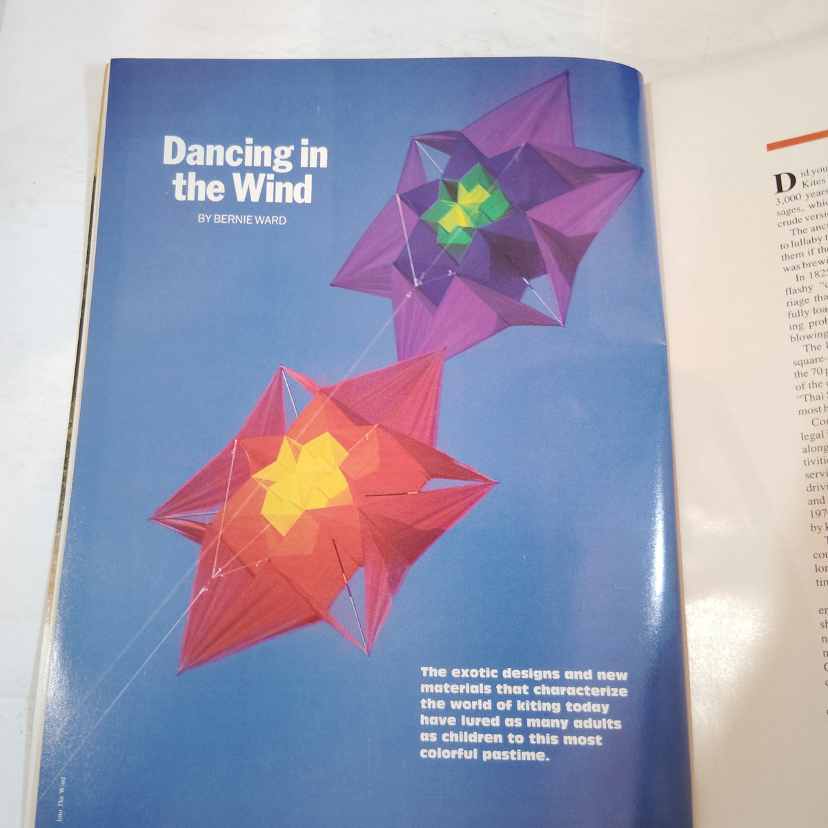 Delta Sky In-Flight Magazine March 1988 - Kite Flying, NASCAR Dale Earnhardt