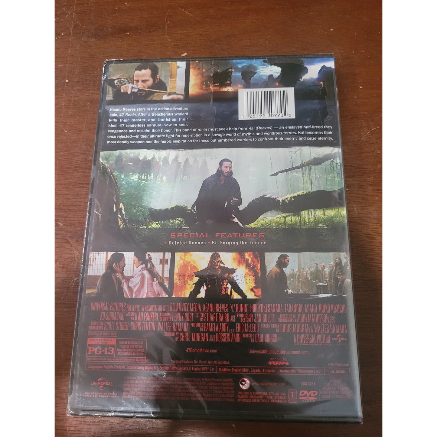 47 Ronin DVD 2013 Action Fantasy Adventure Keanu Reeves Samurai Epic Martial Art