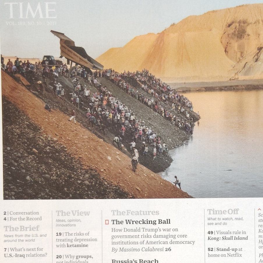 Time Magazine March 20, 2017 Trump's War on Washington Trump Cover