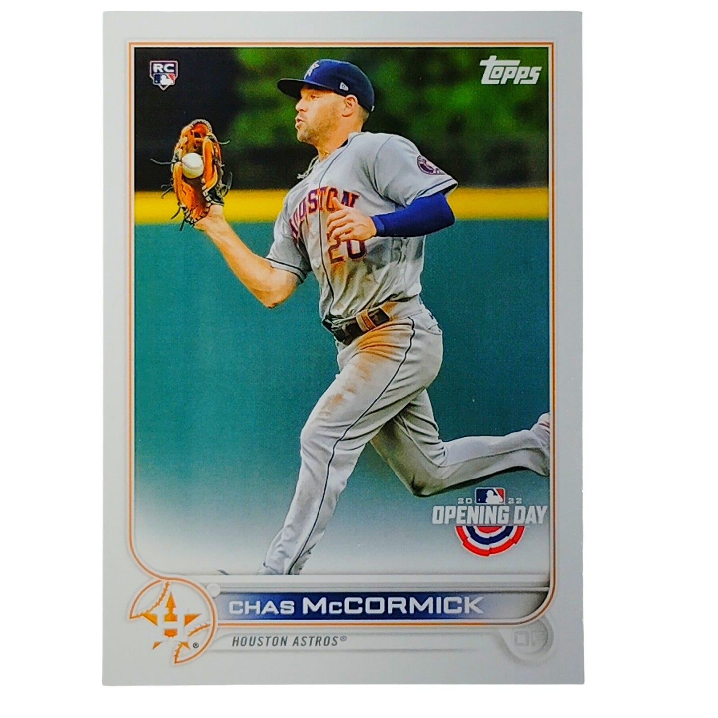 2022 Topps Opening Day #190 RC Chas McCormick Houston Astros Outfielder - VG/EX